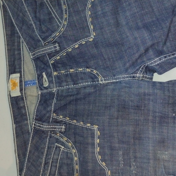 ANTIK denim beaded jeans Y2k style embellished size 29 light distressing Bootcut - Picture 12 of 16